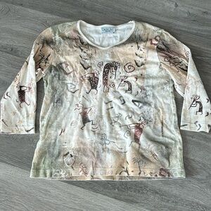 Kokopelli 3/4 Sleeve Tee Shirt